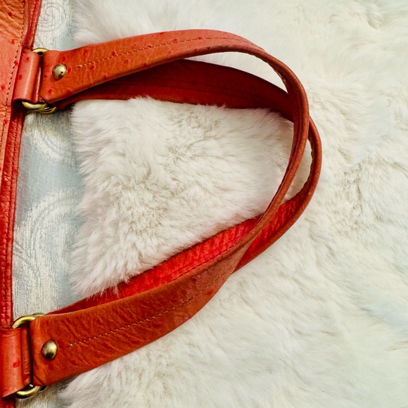 Dooney & Bourke Pink Shoulder Bag with Ostrich Texture (project) - Picture 9 of 9